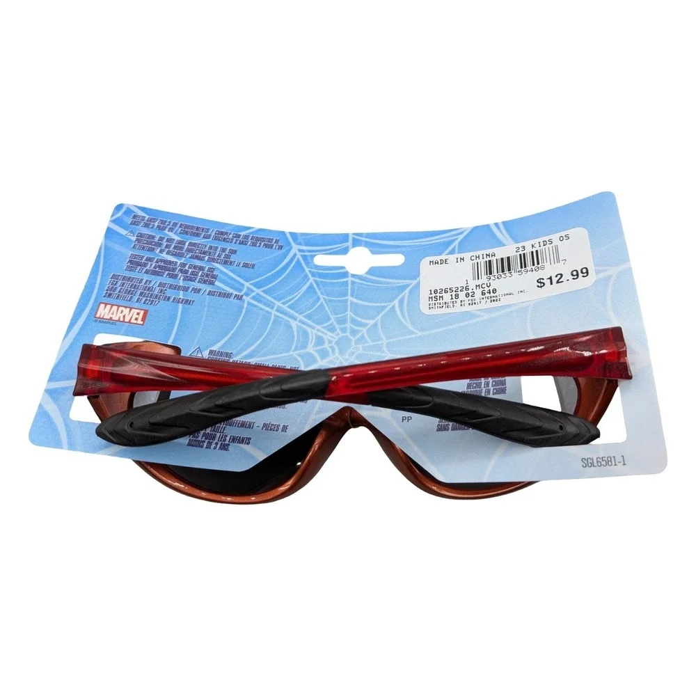 Marvel Spider-Man Kids Sunglasses Red Webbed 100% UVA UVB Protection 2 Pack